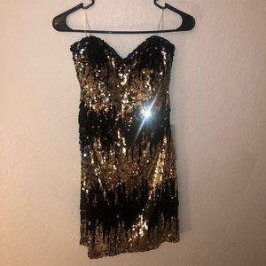 Social couture sequin dress